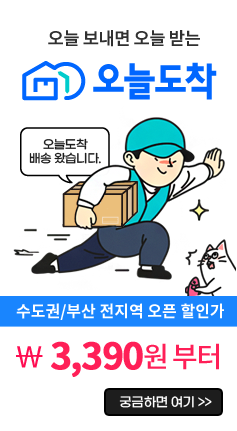 오늘도착